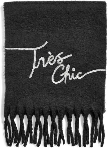 Karl Lagerfeld Paris Women's Accessories Scarf,Black,0S in Saudi Arabia
