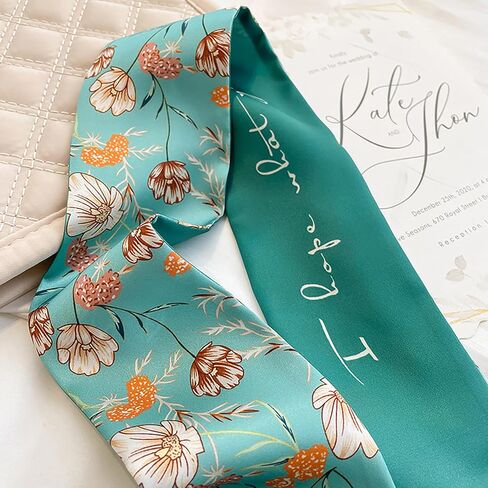 4Pcs Fashion Scarves for Women, Multifunctional Scarves Headbands Satin Scarf for Bag Hair Accessories in Saudi Arabia