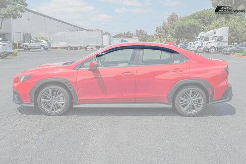 استبدال أقنعة EOS لعام 2022-الحاضر Subaru WRX JDM Mugen Clip-On Style Smoke Tint Side Vents Window Deflectors Rain Guard DWV-V267 in Saudi Arabia