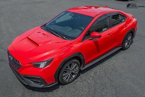 استبدال أقنعة EOS لعام 2022-الحاضر Subaru WRX JDM Mugen Clip-On Style Smoke Tint Side Vents Window Deflectors Rain Guard DWV-V267 in Saudi Arabia