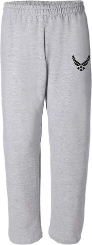 Air Force Eagle Emblem Open Bottom Sweatpants with Black Print in Saudi Arabia