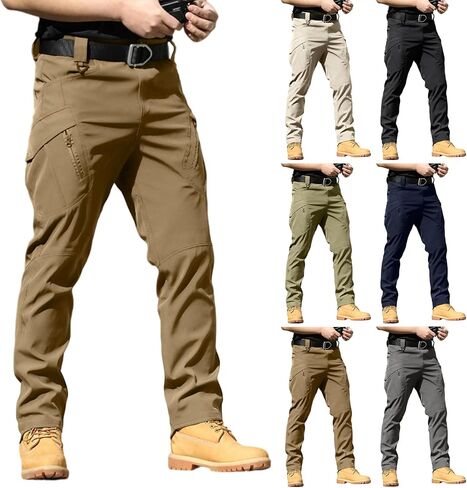 Tactical Cargo Pants for Men Outdoor Jogger Hiking Pants Big and Tall Ripstop Water Resistant Work Construction Pant in Saudi Arabia