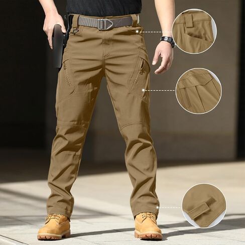 Tactical Cargo Pants for Men Outdoor Jogger Hiking Pants Big and Tall Ripstop Water Resistant Work Construction Pant in Saudi Arabia