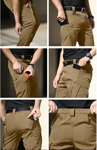 Tactical Cargo Pants for Men Outdoor Jogger Hiking Pants Big and Tall Ripstop Water Resistant Work Construction Pant in Saudi Arabia