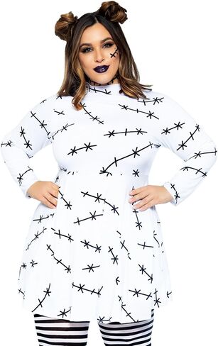 Leg Avenue womens Long Sleeve Jersey Stitch Dress in Saudi Arabia