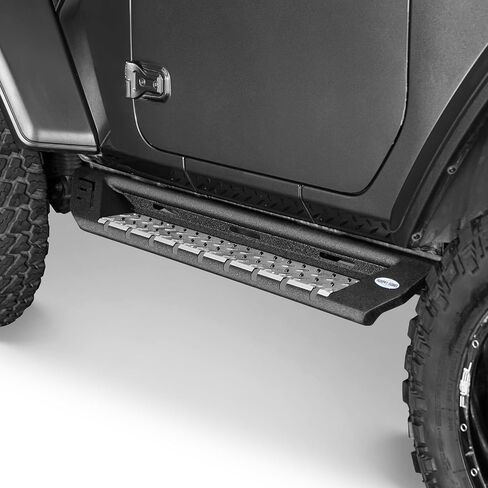 Hooke Road JL 2 Doors Running Boards Drop Side Step Bars for 2018-2025 Jeep Wrangler JL 2-Door, Non-Slip Step Rock Sliders Nerf Bar in Saudi Arabia