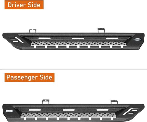 Hooke Road JL 2 Doors Running Boards Drop Side Step Bars for 2018-2025 Jeep Wrangler JL 2-Door, Non-Slip Step Rock Sliders Nerf Bar in Saudi Arabia