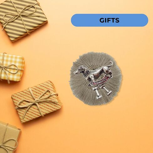 قبعة معدنية على الطراز الألماني ذات هامش دبوسي من Dachshund "Oktoberfest" إكسسوار أزياء | OktoberfestHaus in Kuwait