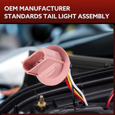 LED Tail Lights Compatible for 2008-2016 Ford F250 F350 F450 Super Duty, Smoked Lens White C-Type Tube Rear Brake Lamps OE Replace FO2800208 FO2801208 in Kuwait