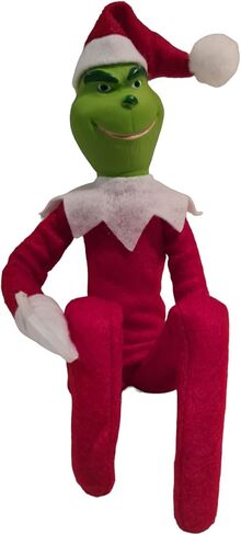 Creepy Hockey Masked Horror Elf Decoration 35cm – Handmade Horror-Inspired Ornament for Christmas, Halloween & Holiday Party Décor – Spooky Collectible with Sinister Expression in Saudi Arabia