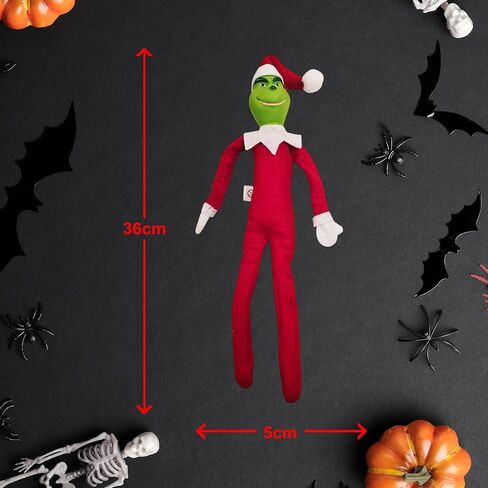 Creepy Hockey Masked Horror Elf Decoration 35cm – Handmade Horror-Inspired Ornament for Christmas, Halloween & Holiday Party Décor – Spooky Collectible with Sinister Expression in Saudi Arabia