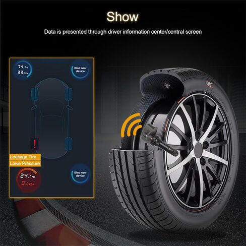 مستشعر ROADFAR TPMS مستشعر ضغط الإطارات 433 ميجا هرتز يناسب Hyundai Elantra Sonata Tucson، لكيا كرنفال K5 Seltos سورينتو سبورتاج يستبدل 52940L1100 52940-L1100 in Saudi Arabia