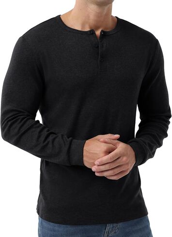 Sailwind Men's Henley Shirts Long Sleeve Button T-Shirt Casual Stylish Thermal Pullover Shirt in Saudi Arabia
