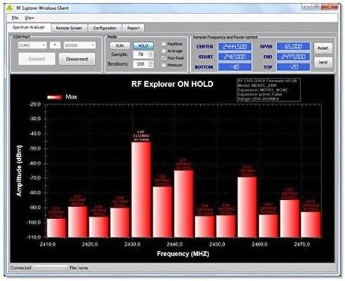 محلل الطيف الرقمي المحمول RF Explorer 6G Combo Plus - نحيف مع حقيبة حمل من الألومنيوم in Kuwait