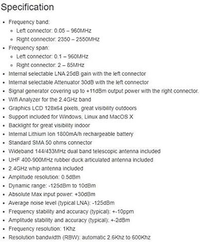 محلل الطيف الرقمي المحمول RF Explorer 6G Combo Plus - نحيف مع حقيبة حمل من الألومنيوم in Kuwait
