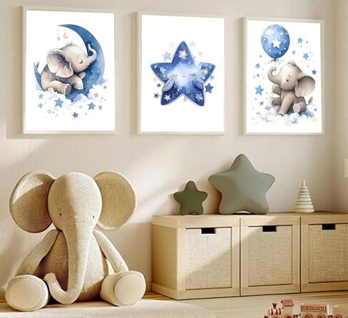 Girls Rainbow Wall Art Set of 3, Colorful Nursery Wall Decor Painting, Kids Heart Picture Poster Prints for Classroom Kids Room Baby Room Bedroom Dorm Home Decoration 12x16in Unframed in Saudi Arabia