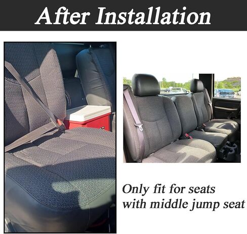 NLQR Front Driver & Passenger Bottom & Top Replacement Cloth Seat Covers Dark Gray 69C Compatible with Chevy Silverado GMC Sierra 2003 2004 2005 2006 2007 in Saudi Arabia