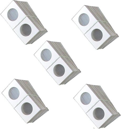 Coin Flips For Large Dollars, 100 Count, Guardhouse Brand Cardboard and Mylar 2"x2" Paper Coin Holders in Saudi Arabia