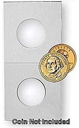 Coin Flips For Large Dollars, 100 Count, Guardhouse Brand Cardboard and Mylar 2"x2" Paper Coin Holders in Saudi Arabia