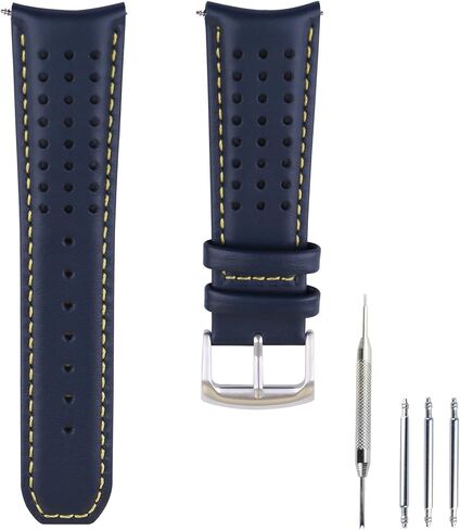 23mm men's leather watch strap Buckle compatible with Citizen AT8020-03L H800-S081165 E168 B740 B741-S066450 BJ2110 BJ2111 BJ2115 BJ2117 BJ2118 BJ2119 BN0085 BN0088 Outdoor sports waterproof watch band wristband bracelet accessories woman in Saudi Arabia