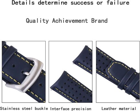 23mm men's leather watch strap Buckle compatible with Citizen AT8020-03L H800-S081165 E168 B740 B741-S066450 BJ2110 BJ2111 BJ2115 BJ2117 BJ2118 BJ2119 BN0085 BN0088 Outdoor sports waterproof watch band wristband bracelet accessories woman in Saudi Arabia
