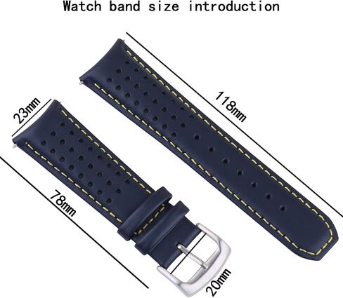23mm men's leather watch strap Buckle compatible with Citizen AT8020-03L H800-S081165 E168 B740 B741-S066450 BJ2110 BJ2111 BJ2115 BJ2117 BJ2118 BJ2119 BN0085 BN0088 Outdoor sports waterproof watch band wristband bracelet accessories woman in Saudi Arabia