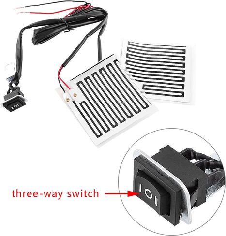 Universal 12V Heated Grips - Fits ATV & Motorcycle, Warm Handlebar Pad Kit in Saudi Arabia