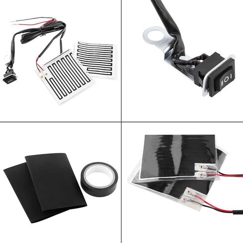 Universal 12V Heated Grips - Fits ATV & Motorcycle, Warm Handlebar Pad Kit in Saudi Arabia