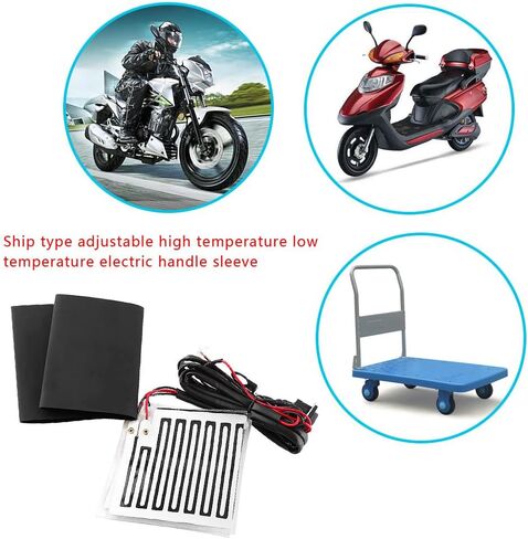 Universal 12V Heated Grips - Fits ATV & Motorcycle, Warm Handlebar Pad Kit in Saudi Arabia