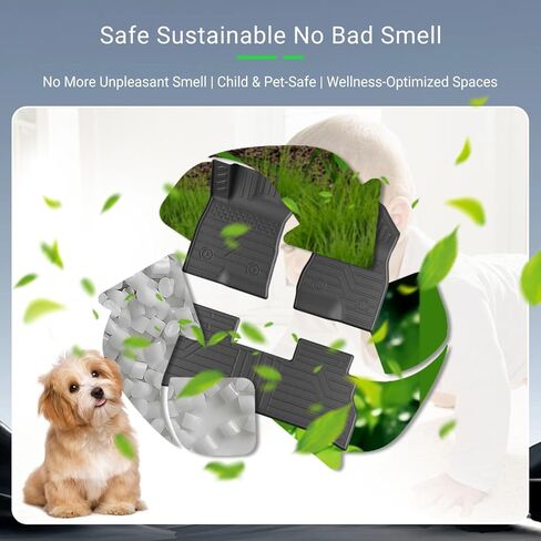 Floor Mat Compatible with 2024 2025 Chevy Trax Trunk Mat with Backrest Mat Floor Liner Replacement for 2024 2025 Chevy Trax Accessories (Trunk Mat with Backrest Mat+Floor Mat) in Kuwait