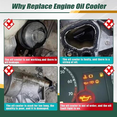 Priprilod Oil Cooler Compatible with Nissan Pathfinder Armada Titan 5.6L V8 2004-2009# 21305-ZQ53A 21305-ZQ52A 21305-ZQ51A in Saudi Arabia