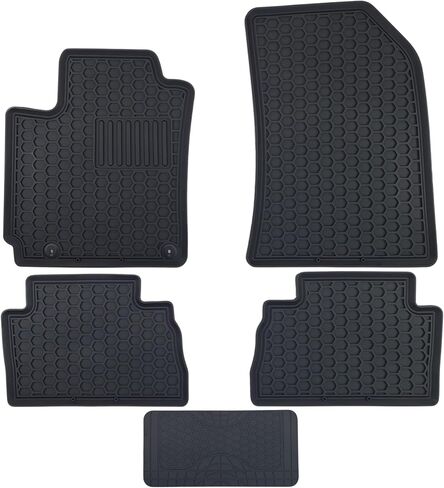 Custom-fit for 2015-2005 Toyota Tacoma Floor mats Accessories 2014 2013 2012 2011 2010 2009 2008 2007 2006 Rubber Liners (Black) in Saudi Arabia