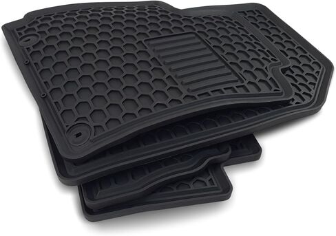 Custom-fit for 2015-2005 Toyota Tacoma Floor mats Accessories 2014 2013 2012 2011 2010 2009 2008 2007 2006 Rubber Liners (Black) in Saudi Arabia