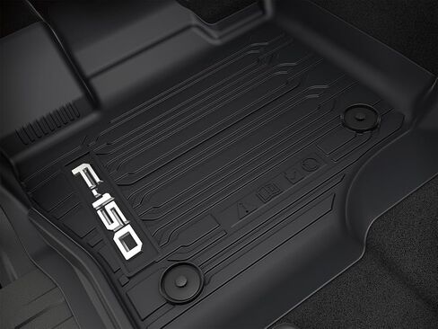 مجموعة سجادة أرضية Ford الأصلية لجميع الأحوال الجوية لسيارة Ford F-150 SuperCrew مع أرضية سجاد | طقم أسود 3 قطع يناسب 2015-2024 | ML3Z1613300AA in Kuwait