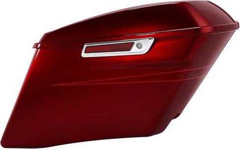 حقيبة سرج صلبة قابلة للتمدد HR3 بلون أحمر Sunglo (مقلمة) مقاس 4 بوصات متوافقة مع 2017 Road Glide Special و2017 Street Glide Special (استبدال OEM) in Kuwait