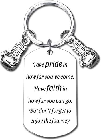 Inspirational Boxing Glove Keychain - Steel Appreciation Keepsake & Memorial Gift for Coach, Trainer, Colleague, Enthusiasts in Saudi Arabia