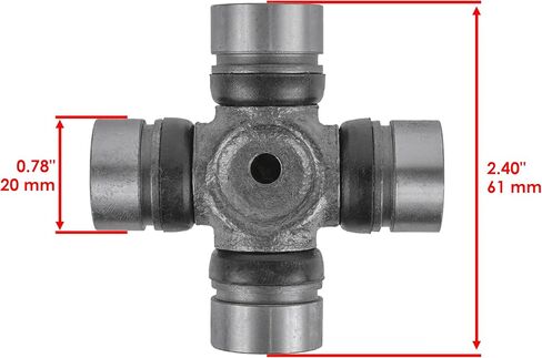 Caltric Rear Drive Shaft U-Joint Kit Compatible with Yamaha Grizzly 400 YFM400 Fg Fgh 4X4 2007-2008 / Grizzly 350 YFM350 G Fg 4X4 2X4 2007-2014 / Grizzly 350 YFM350 4X4 2007-2013 in Saudi Arabia
