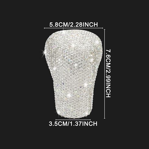 غطاء مقبض ناقل الحركة Bling Gear من TOMALL متوافق مع Toyota Camry 2018 2019 2020 2021 Bling Shifter Panel Trim Bling الملحقات الداخلية Shift Gear Lever Cover ديكورات لامعة للسيارة in Saudi Arabia