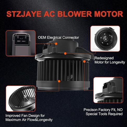 محرك سخان التيار المتردد HVAC Fan Motor 700211 متوافق مع Chevy for Equinox 2006-2017، لـ Captiva Sport 2012-2015، لـ Terrain 2010-2017، لـ Torrent 2006-2009، لـ Vue 2008-2010 in Saudi Arabia