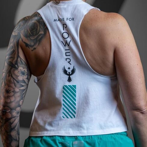 Grunt Style Made for Power Women's Racerback Cropped Tank in Saudi Arabia