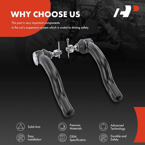 A-Premium 2 x Front Outer Tie Rod Ends, Compatible with Toyota RAV4 2006-2018, Mirai 2016-2020, Lexus NX200t 2015-2017, NX300 2018-2021, NX300h 2015-2021, HS250h 2010-2012, Scion tC 2011-2016 in Saudi Arabia