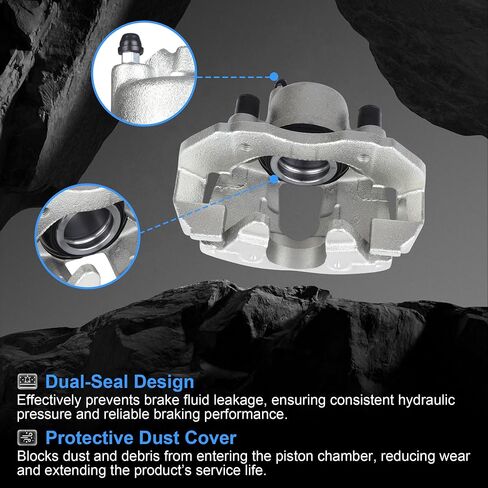 Pair of Front Brake Calipers for FORD FOCUS 2004 2005 2006 2007 Front Left and Front Right Focus Disc Brake Calipers with Brackets Assembly 18B4948/18B4949 in Saudi Arabia