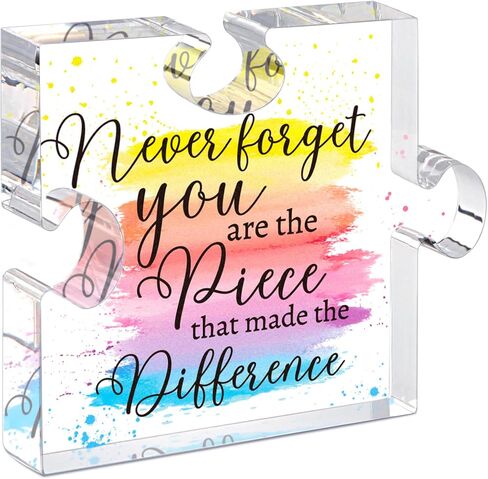 Difference Maker Gift Appreciation Gifts for Leader Boss Employee Coworker Teacher Staff Mentor Coach Manager Appreciation Thank You Gifts Coworker Gifts Office Gifts Retirement Gifts Acrylic Puzzle in Kuwait