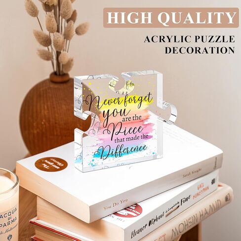 Difference Maker Gift Appreciation Gifts for Leader Boss Employee Coworker Teacher Staff Mentor Coach Manager Appreciation Thank You Gifts Coworker Gifts Office Gifts Retirement Gifts Acrylic Puzzle in Kuwait