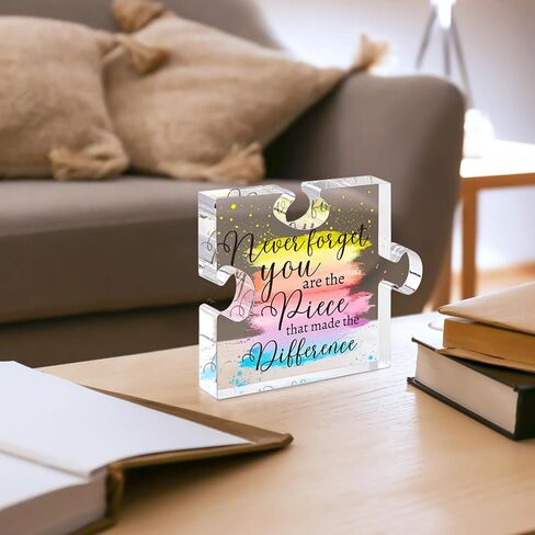 Difference Maker Gift Appreciation Gifts for Leader Boss Employee Coworker Teacher Staff Mentor Coach Manager Appreciation Thank You Gifts Coworker Gifts Office Gifts Retirement Gifts Acrylic Puzzle in Kuwait