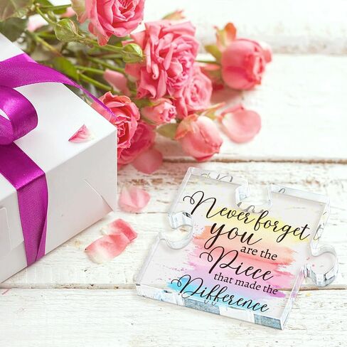 Difference Maker Gift Appreciation Gifts for Leader Boss Employee Coworker Teacher Staff Mentor Coach Manager Appreciation Thank You Gifts Coworker Gifts Office Gifts Retirement Gifts Acrylic Puzzle in Kuwait