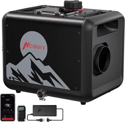 سخان ديزل 8 كيلو وات، الكل في واحد 7.5 لتر، سخان هواء ديزل ماكس 110/12/24 فولت مع التحكم في التطبيق، استشعار درجة الحرارة اللاسلكية ووضع الارتفاع لـ RV Garage Camper 2025 مطور in Kuwait