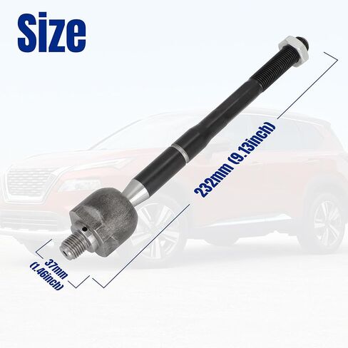نهاية قضيب الربط الداخلي الأمامي من الفولاذ الكربوني الفاخر لسيارة Nissan Rogue S/SL/SV (ليست رياضية) 2021-2025 | ملاءمة مباشرة لليسار/اليمين in Kuwait