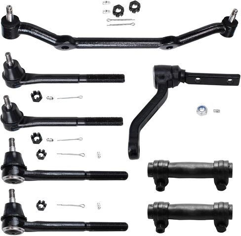 Detroit Axle - RWD Front 8pc Suspension Kit for 1996-2003 S10, 1996-2005 Chevrolet Blazer, 4 Inner & Outer Tie Rods 2 Adjustment Sleeves 1 Center Link 1 Steering Idler Arm Replacement in Saudi Arabia