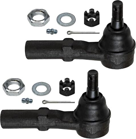 Detroit Axle - RWD Front 2pc Tie Rods for 2003-2010 Dodge Ram 2500 3500, 2011 Ram 2500 3500, 2 Outer Tie Rod Ends 2004 2005 2006 2007 2008 2009 Replacement in Saudi Arabia